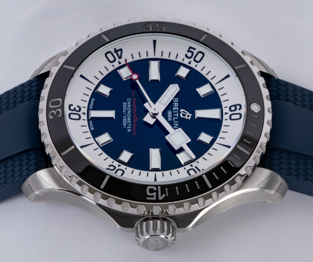 Crown Side Shot of SuperOcean Automatic 44