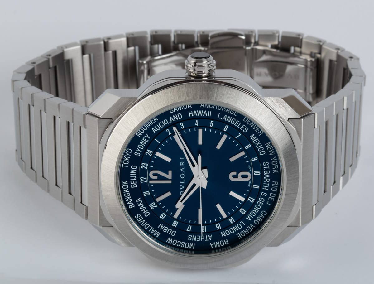 Front View of Octo Roma Worldtimer GMT