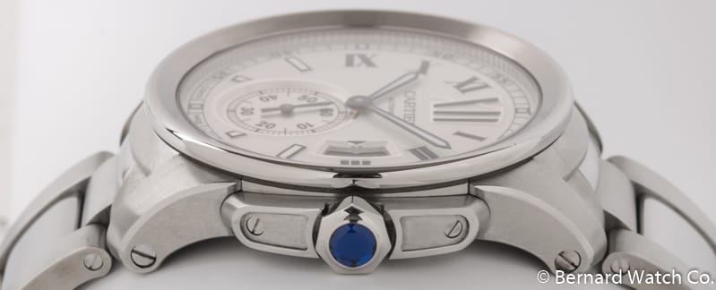 Crown Side Shot of Calibre de Cartier