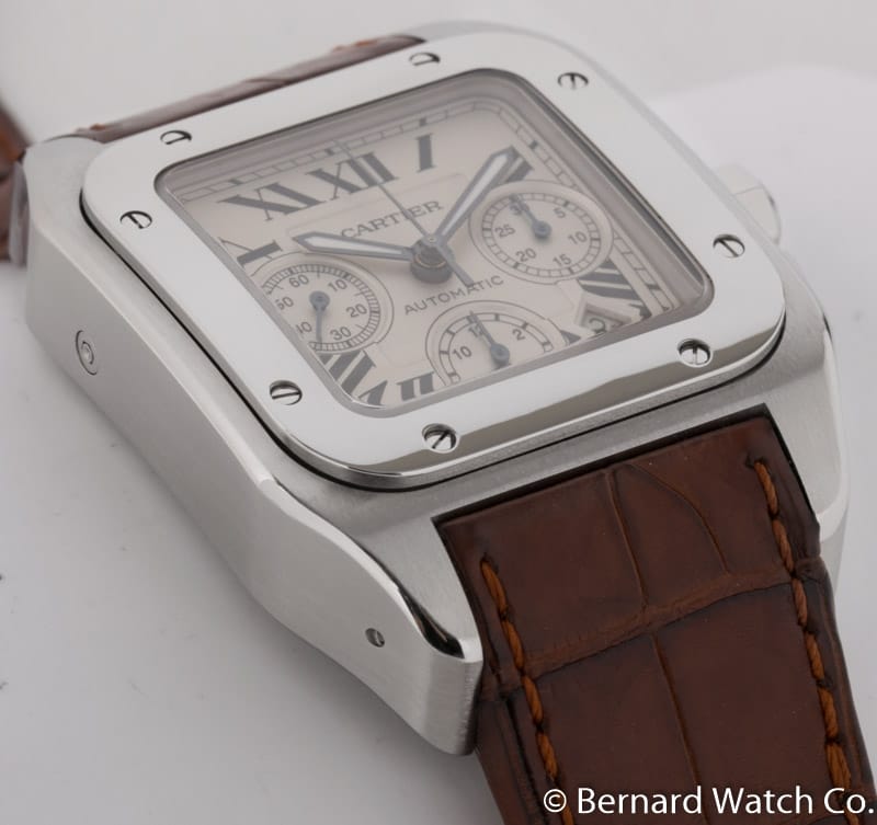 9' Side Shot of Santos 100 XL Chronograph