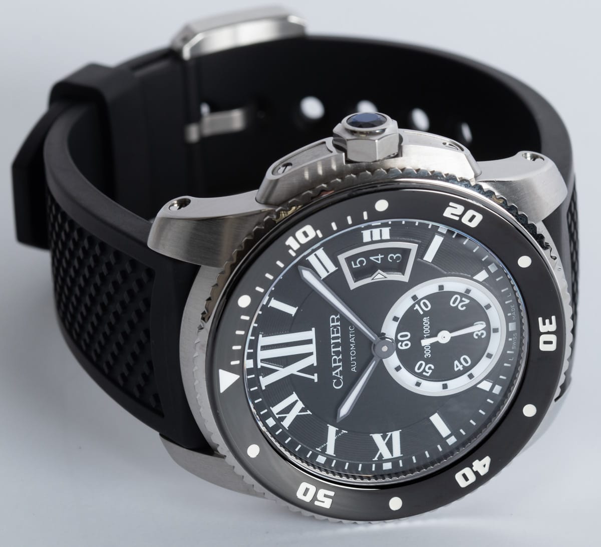 Front View of Calibre de Cartier Diver