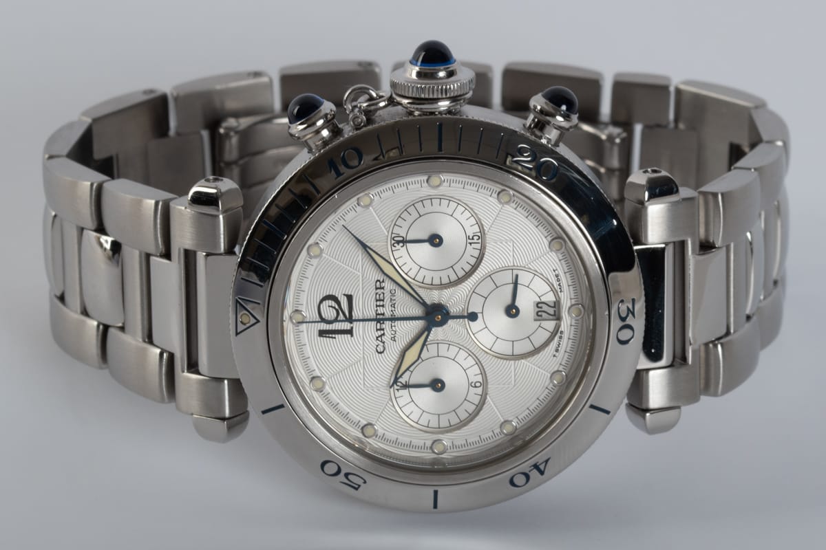 Front View of Pasha Chronograph