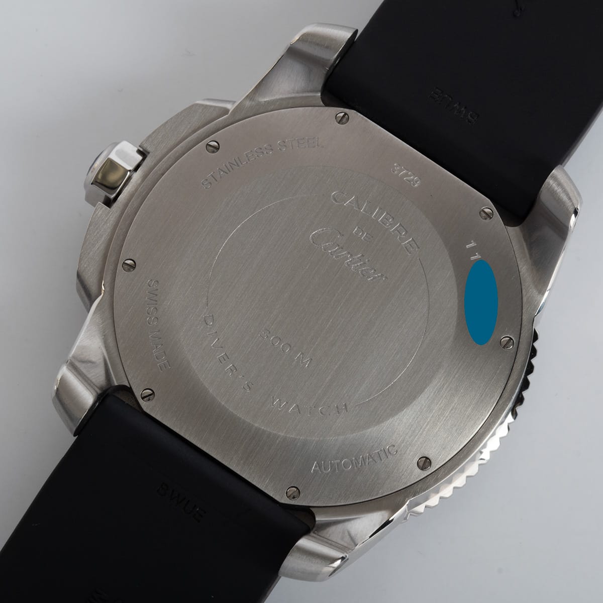 Caseback of Calibre de Cartier Diver