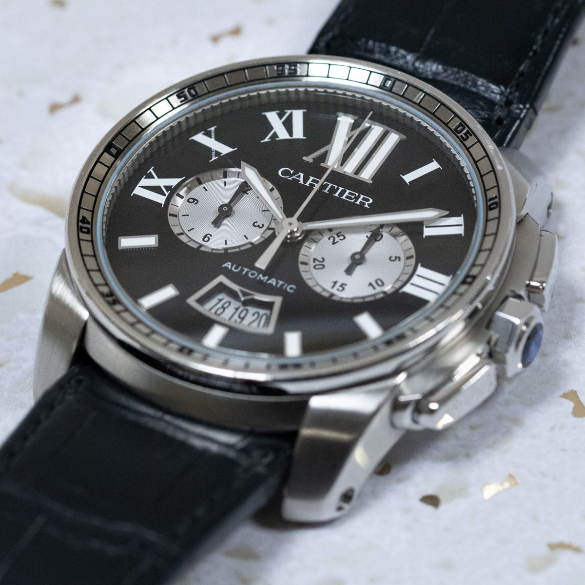 Stylied photo of  of Calibre de Cartier Chronograph