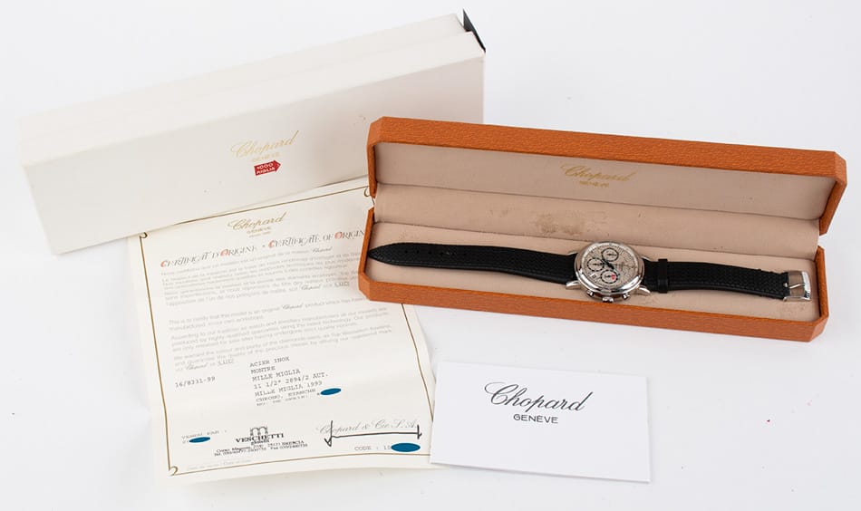Box / Paper shot of Mille Miglia Chronograph - Limited