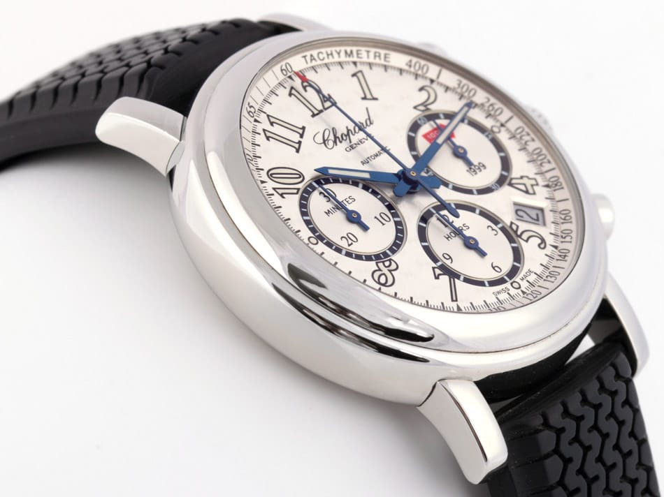 Crown Side Shot of Mille Miglia Chronograph - Limited