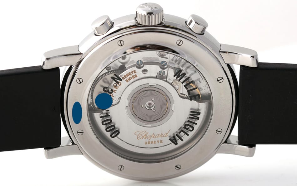 Caseback of Mille Miglia Chronograph - Limited