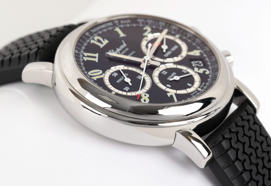 Crown Side Shot of Mille Miglia Chronograph - Limited