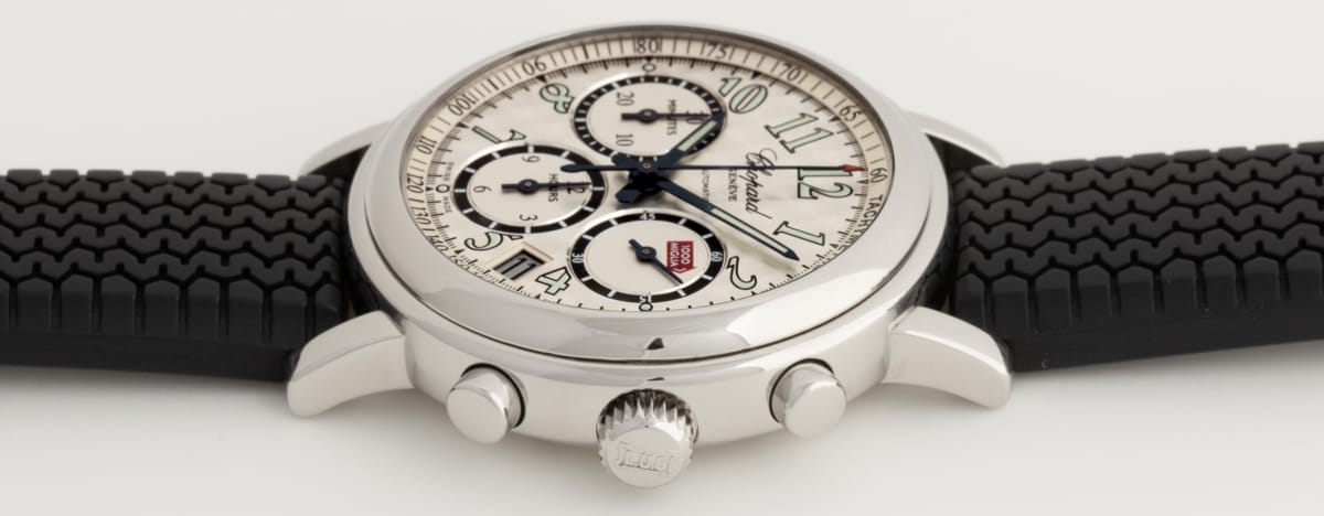 Crown Side Shot of Mille Miglia Chronograph