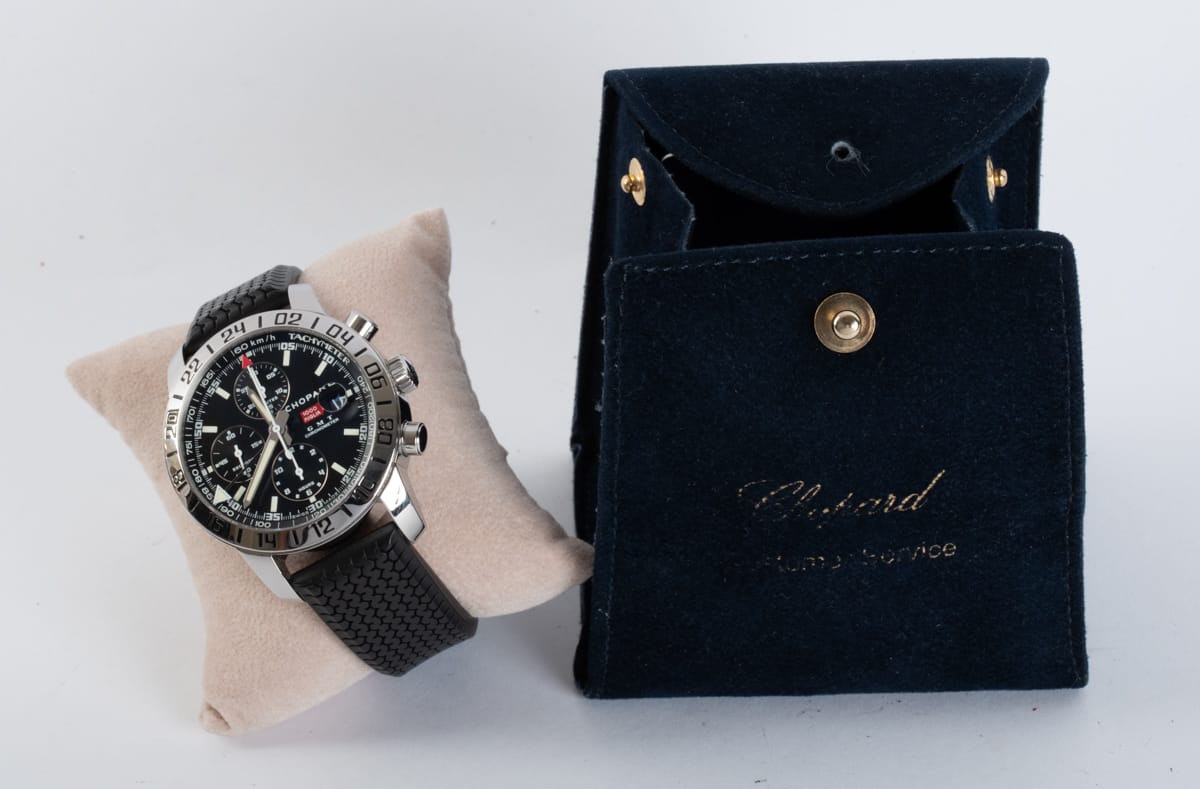 Box / Paper shot of Mille Miglia Chronograph GMT