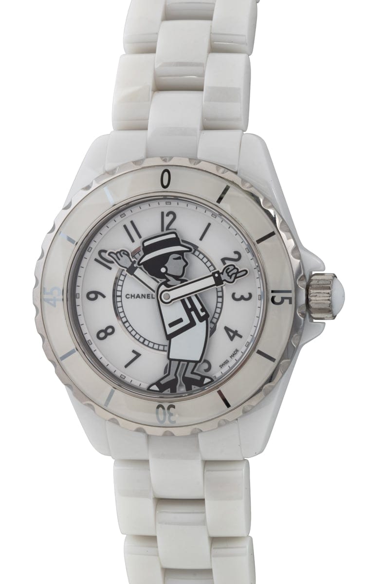 Chanel J12 White Ceramic Chronograph H1707