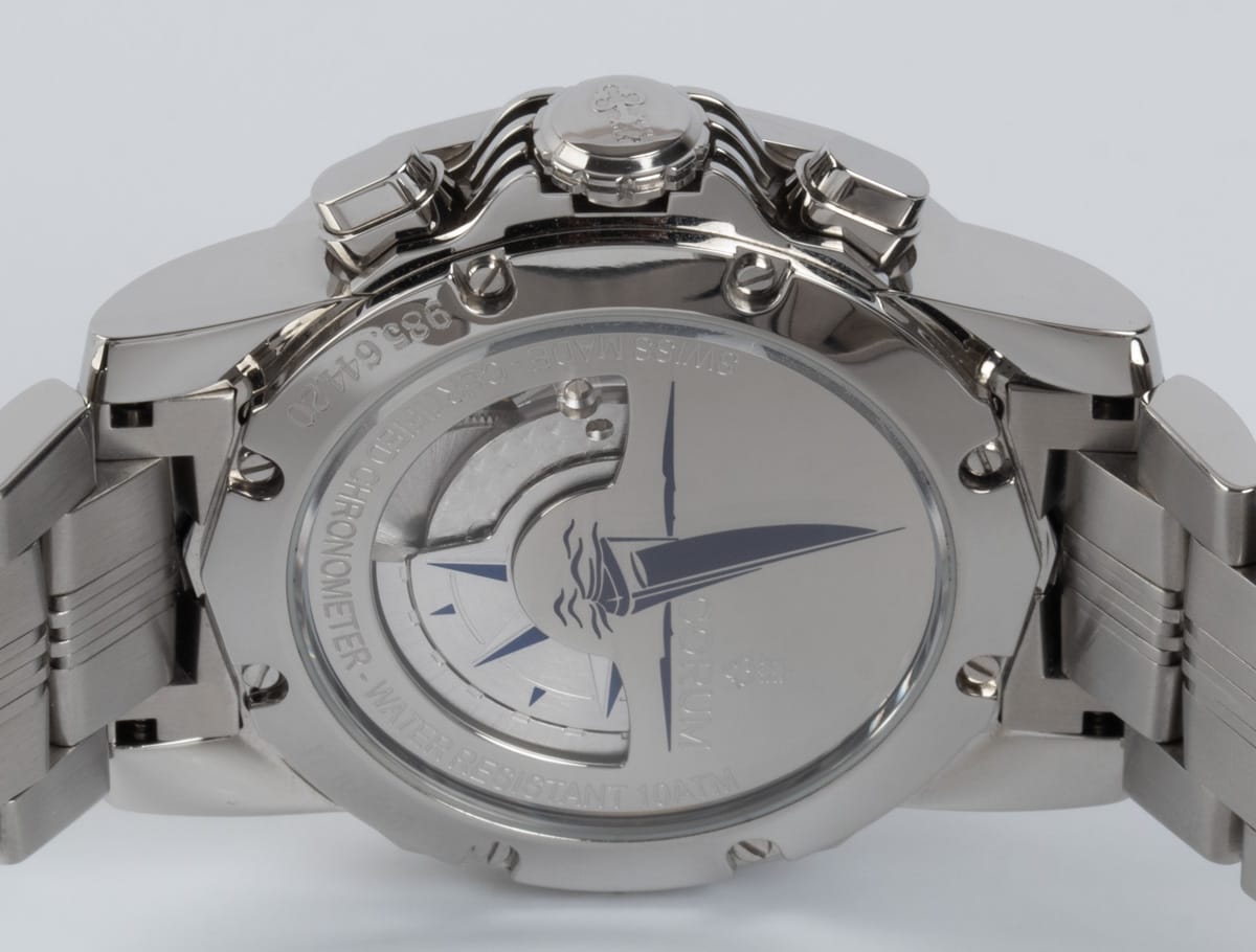 Caseback of Admiral's Cup Chronograph