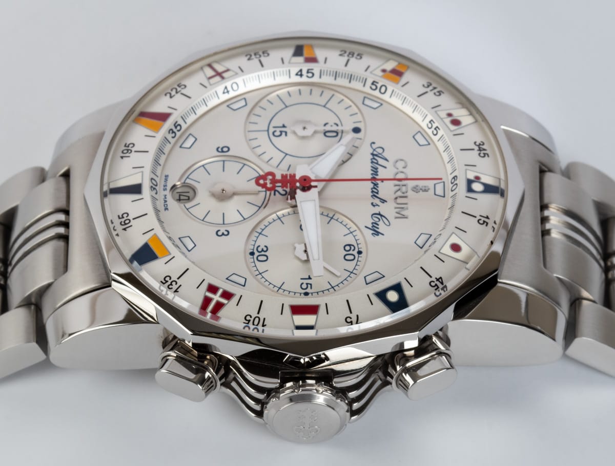 Crown Side Shot of Admiral's Cup Chronograph