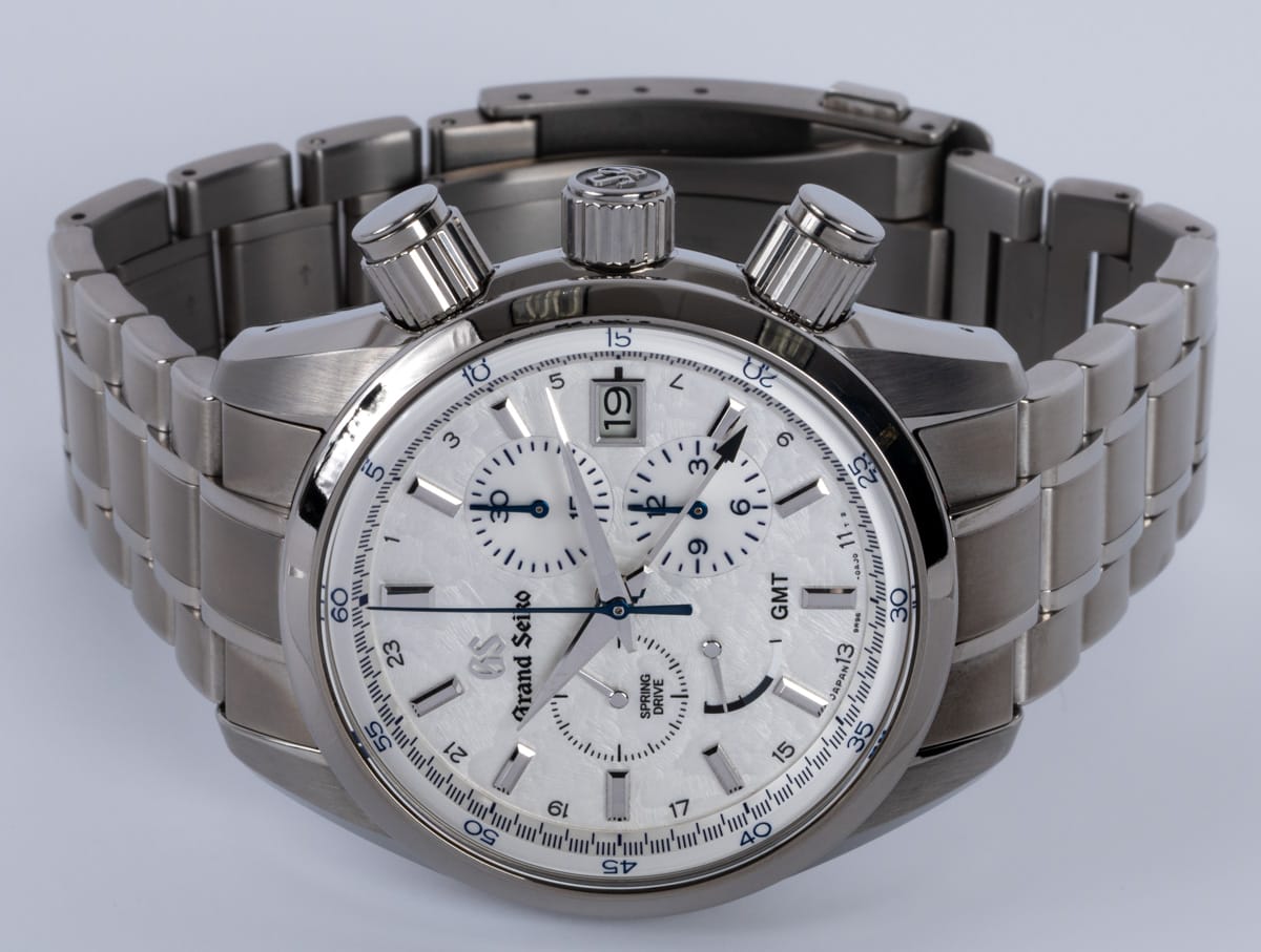 Front View of Spring Drive Chronograph GMT '15th Anniversary'