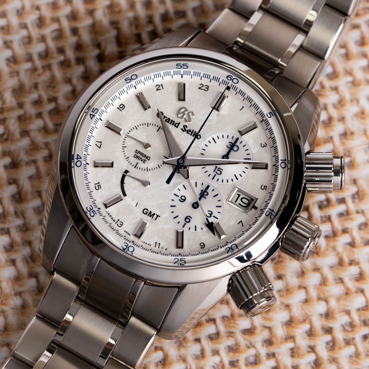 Stylied photo of  of Spring Drive Chronograph GMT '15th Anniversary'