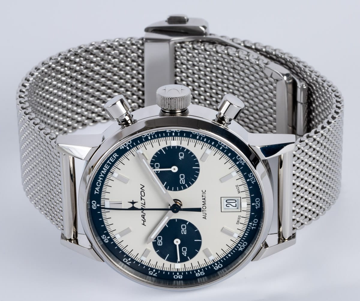 Front View of Intra-Matic 68 Chronograph