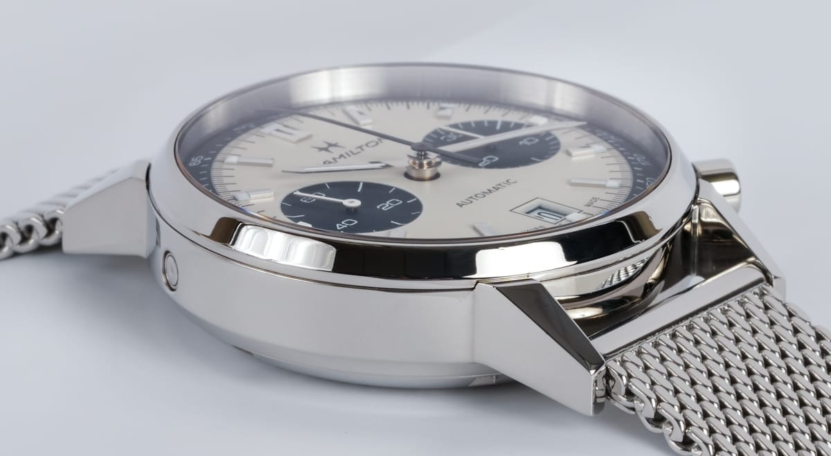 9' Side Shot of Intra-Matic 68 Chronograph