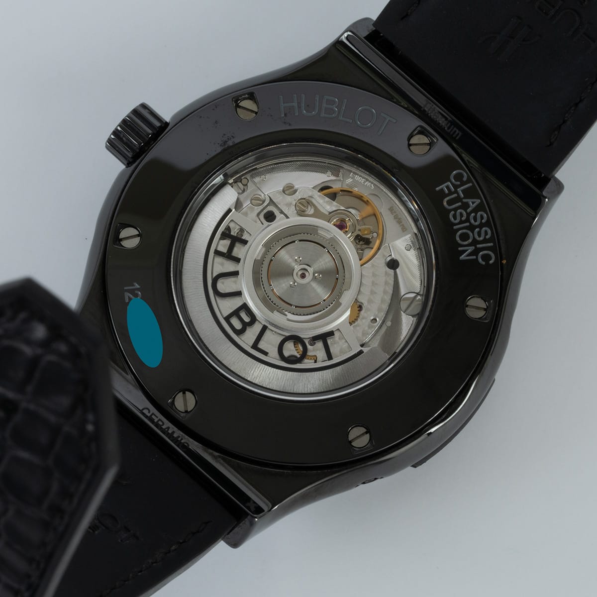 Caseback of Aerofusion Moonphase Black Magic