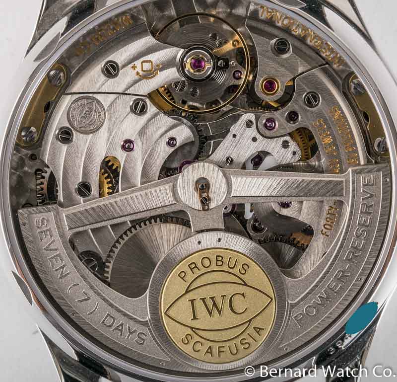 Caseback of Portugieser 7-Day