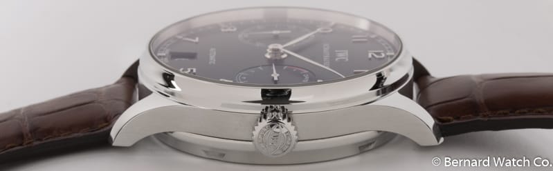 Crown Side Shot of Portugieser 7-Day