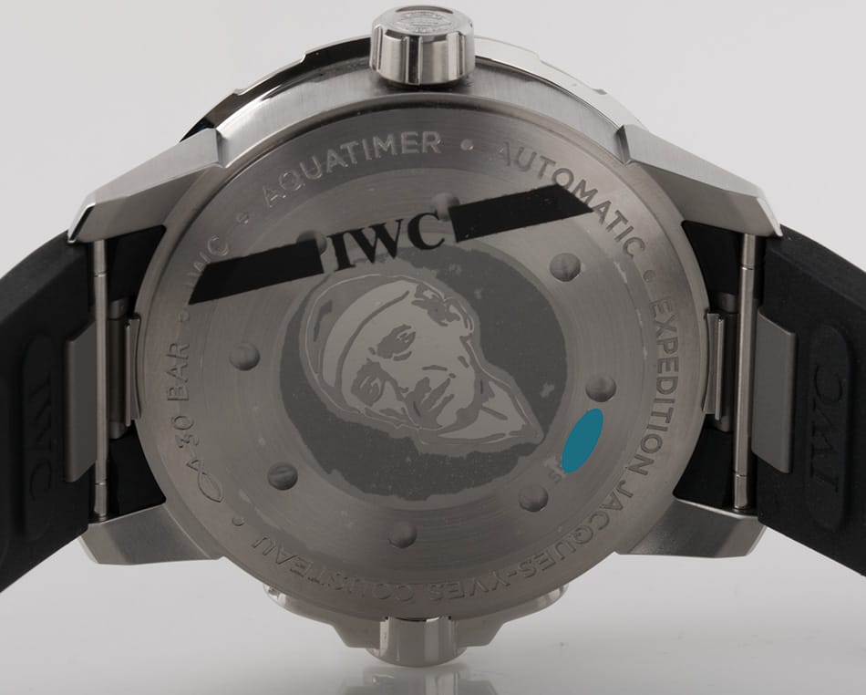 Caseback of Aquatimer 'Expedition Jacques-Yves Cousteau'