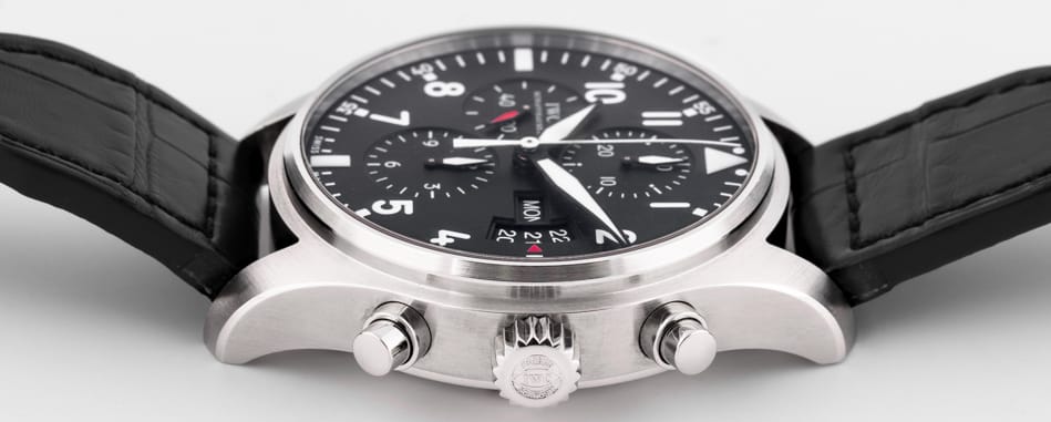 Crown Side Shot of Pilot's Watch Chronograph