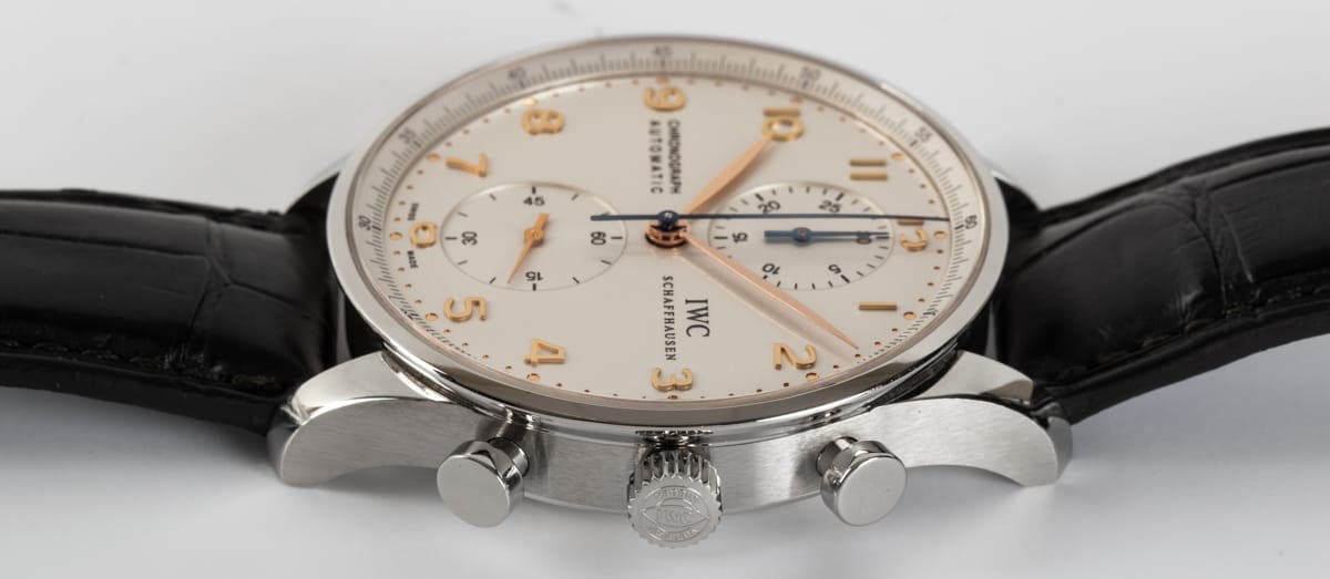 Crown Side Shot of Portugieser Chronograph