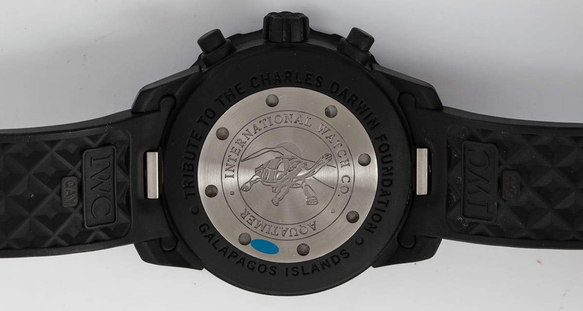 Caseback of Aquatimer Chronograph 'Galapagos'