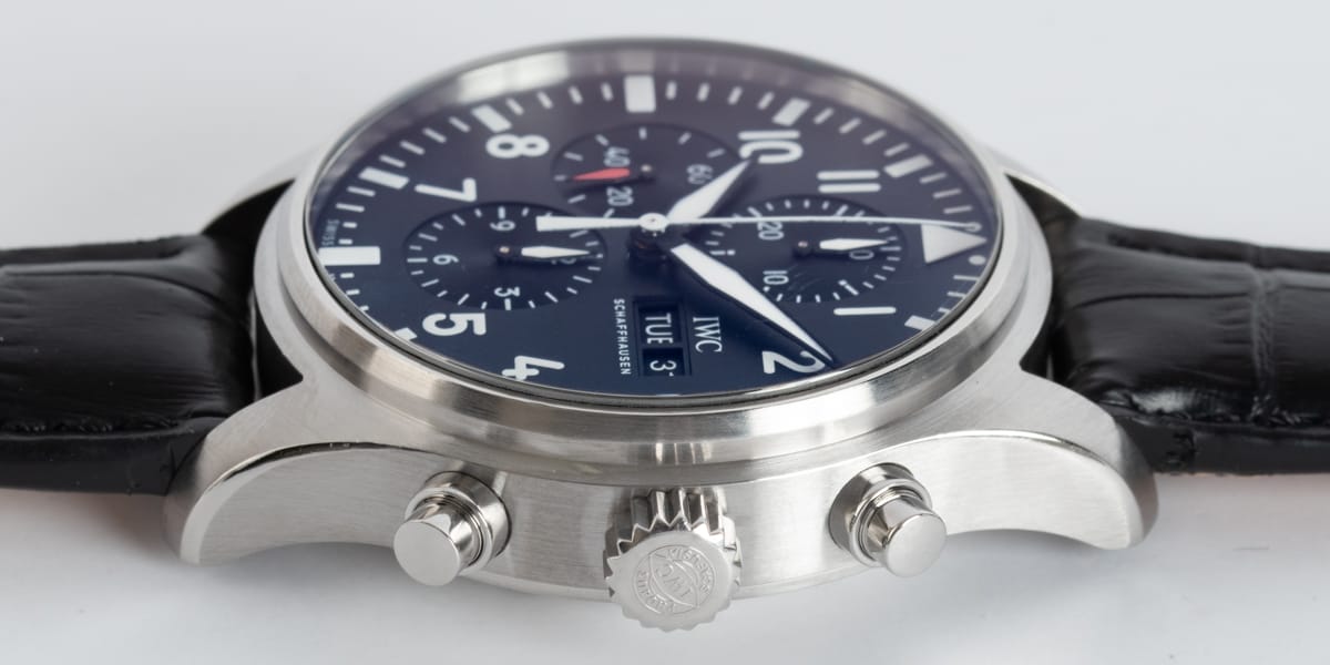 Crown Side Shot of Pilot's Chronograph