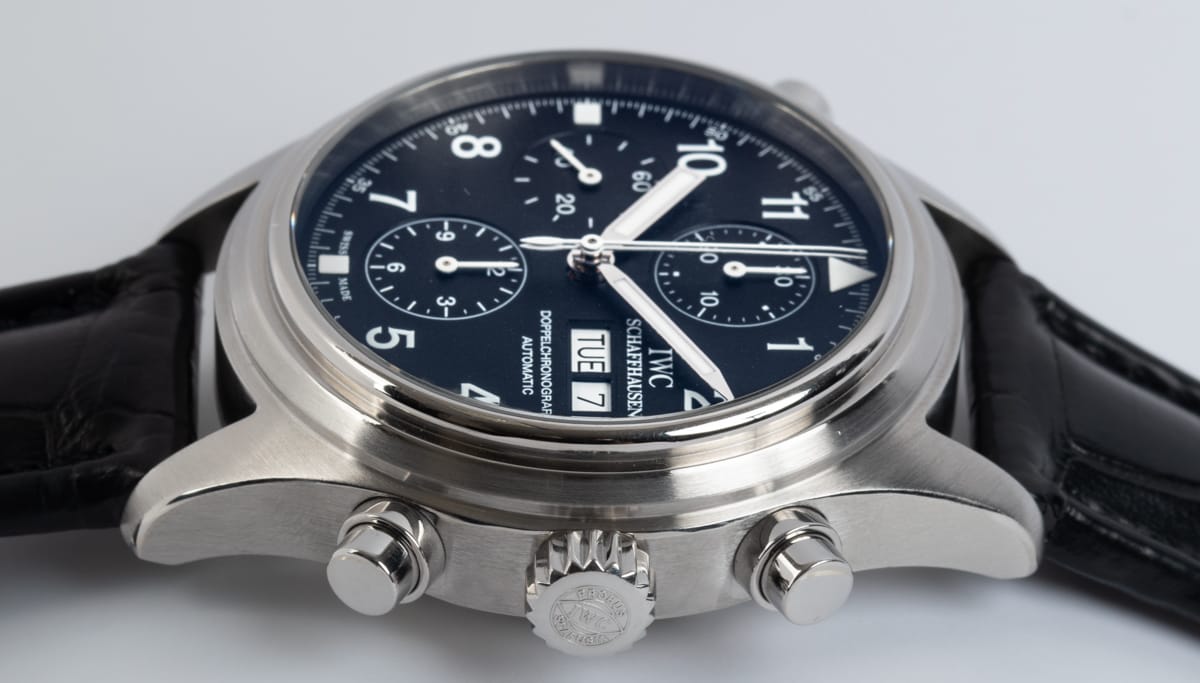 Crown Side Shot of Doppelchronograph