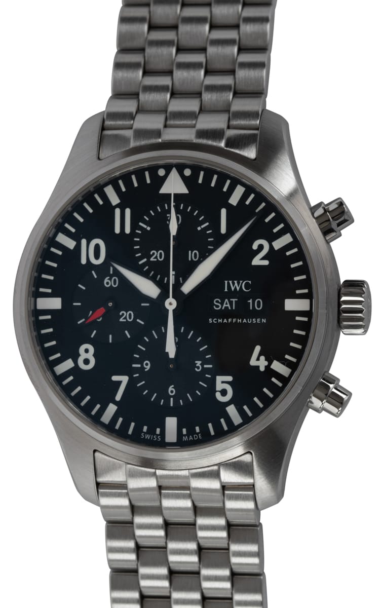 IWC Pilot s Chronograph IW377710 SOLD OUT black dial on