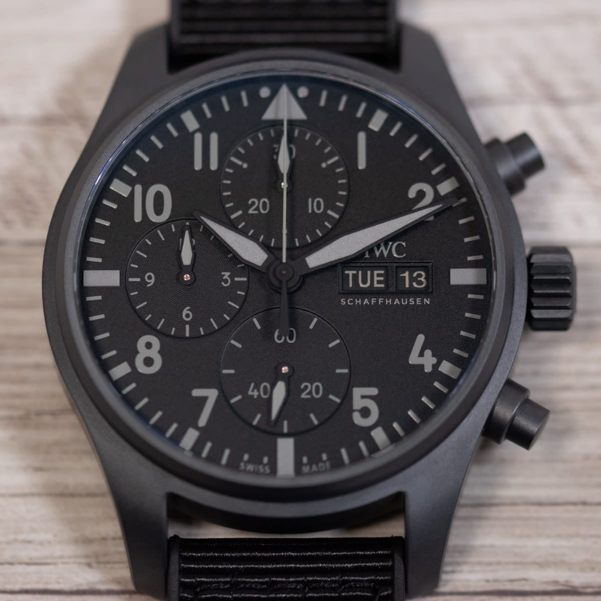 Extra Shot of Top Gun Pilot Chrono 41 Ceratanium