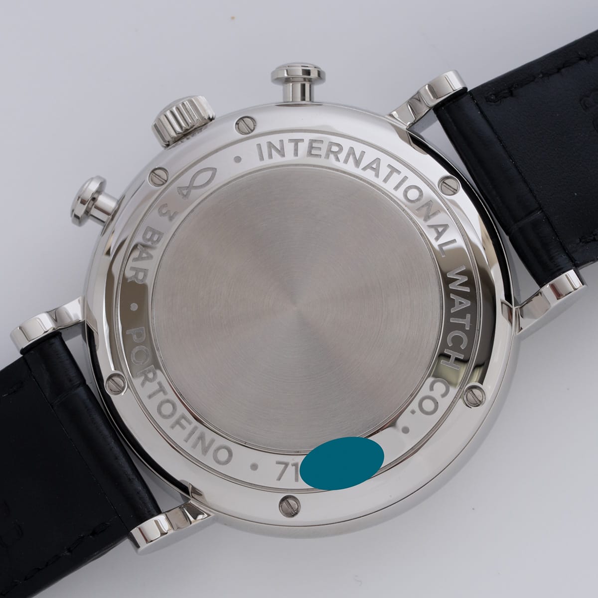 Caseback of Portofino Chronograph