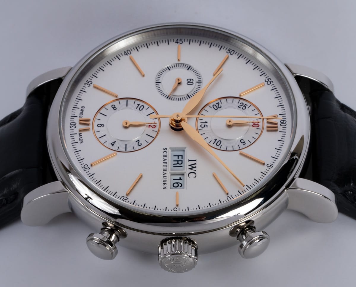 Crown Side Shot of Portofino Chronograph