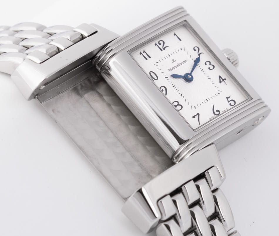 Crown Side Shot of Ladies Reverso Duetto