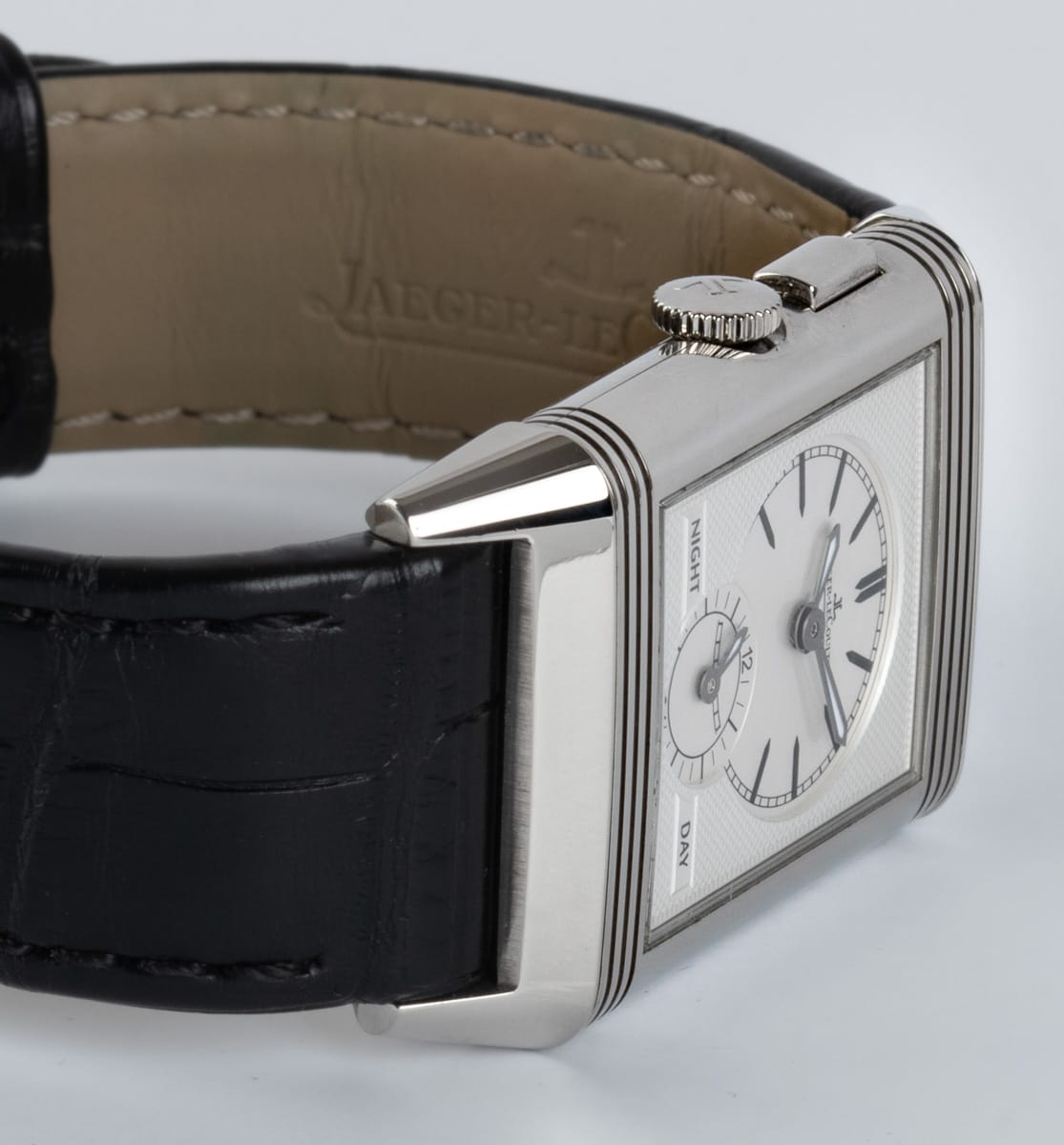 Dial Shot of Reverso Ultra Thin Duoface Blue Boutique Edition