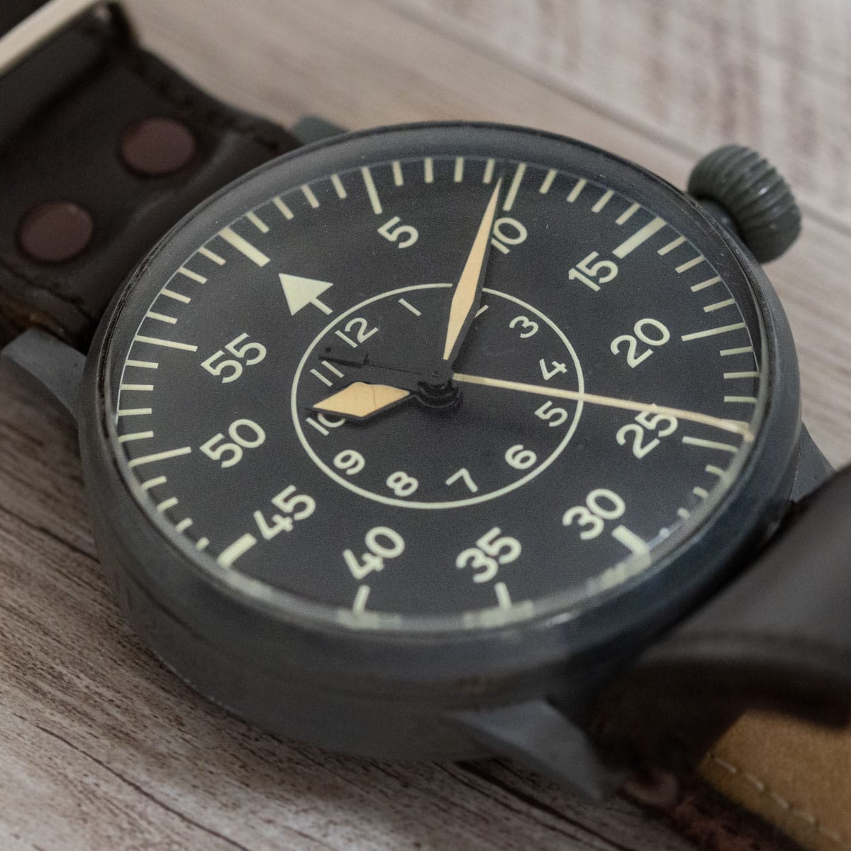 Stylied photo of  of Vintage B-uhr WWII German Air Force Navigator