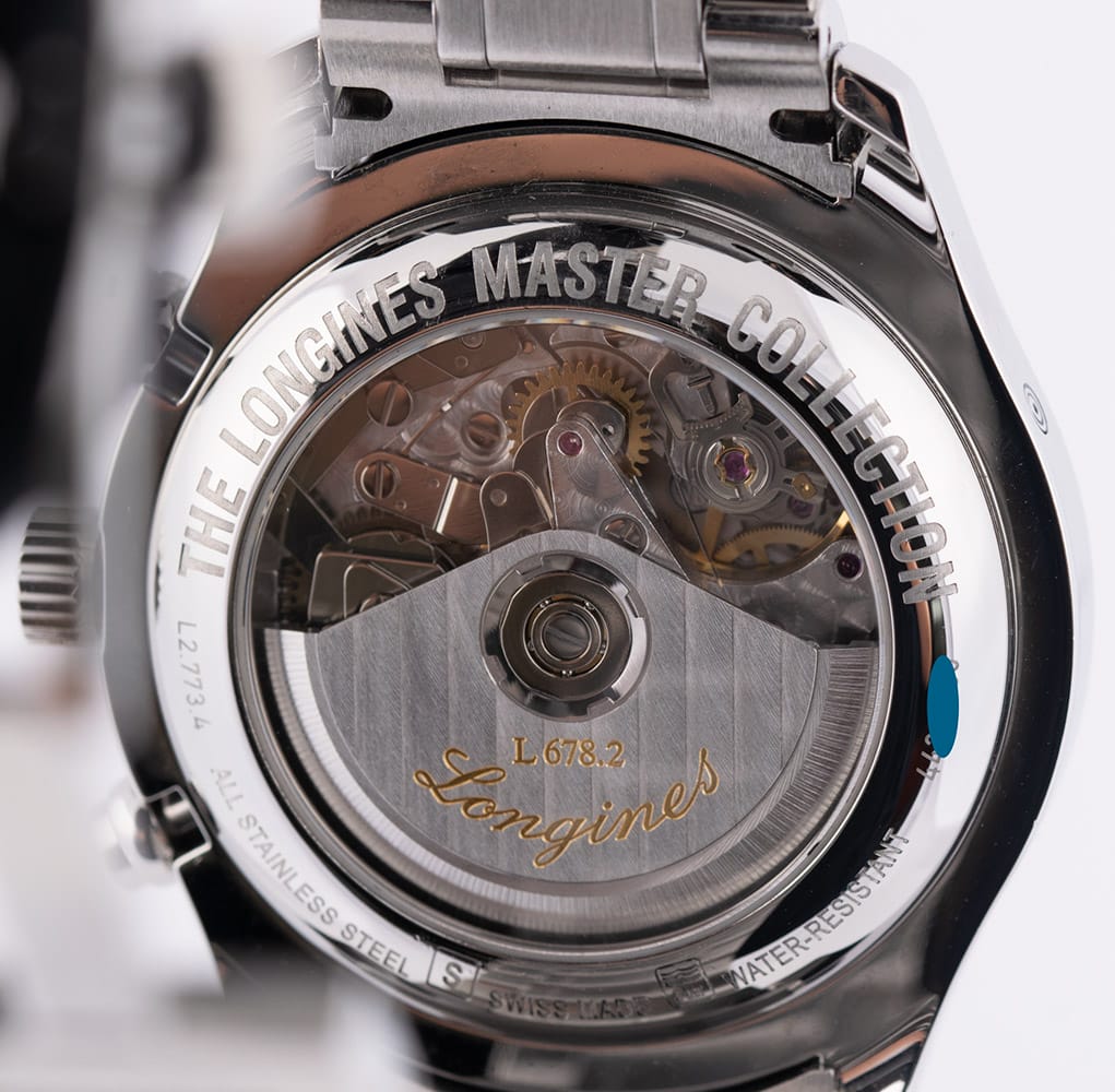 Caseback of Master Collection Automatic Chronograph