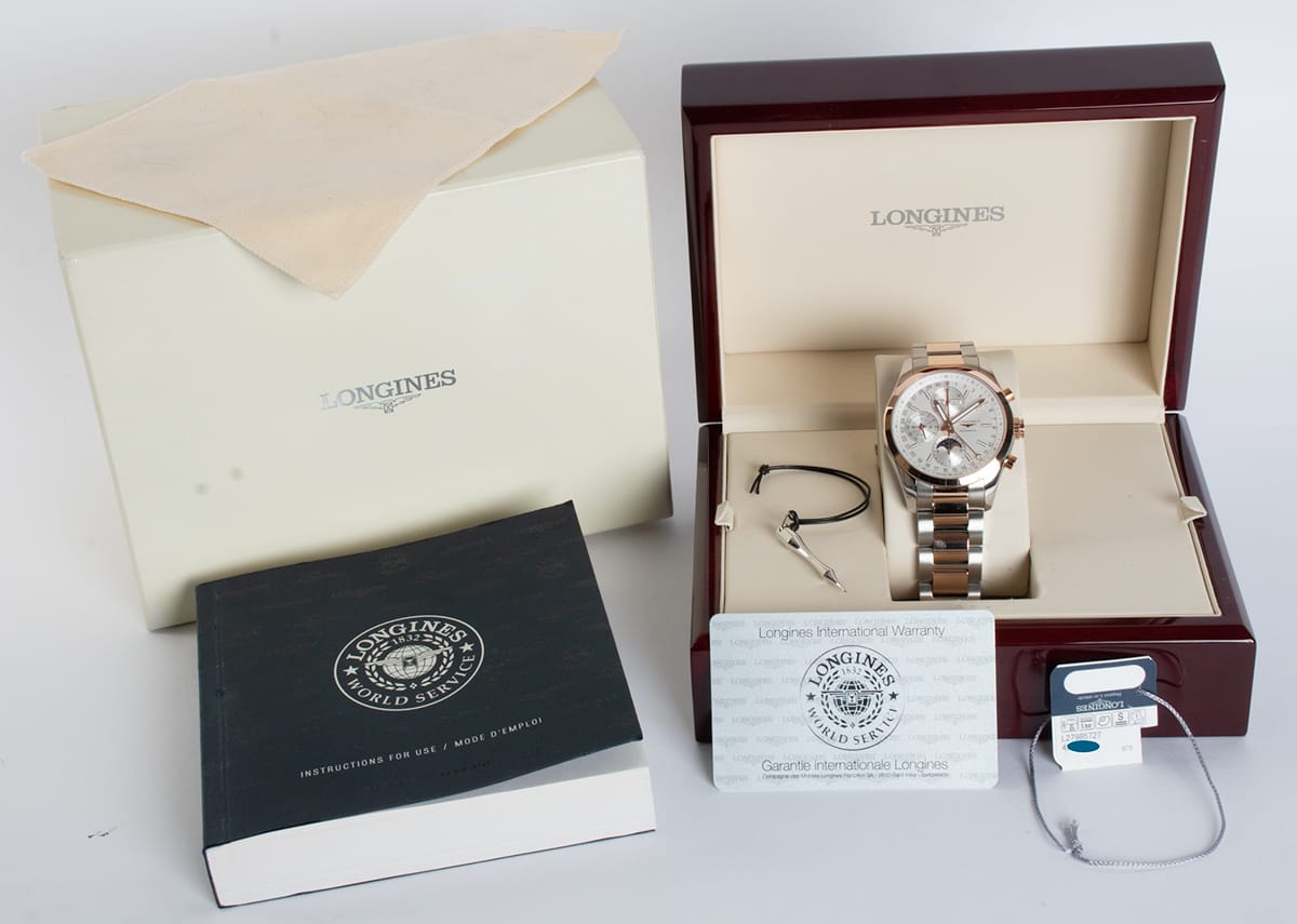 Box / Paper shot of Conquest Classic Chronograph Moonphase 42mm