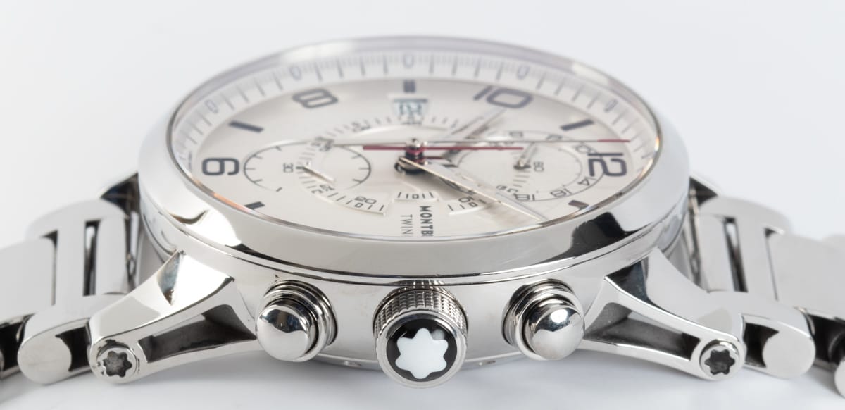 Crown Side Shot of Timewalker TwinFly Chronograph