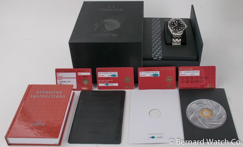 Box / Paper shot of Seamaster Professional James Bond 50th Anniversary Limited Edition