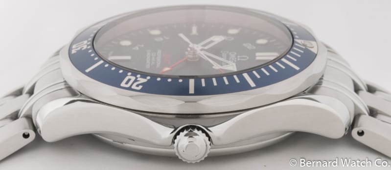 Crown Side Shot of Seamaster Professional GMT Co-Axial