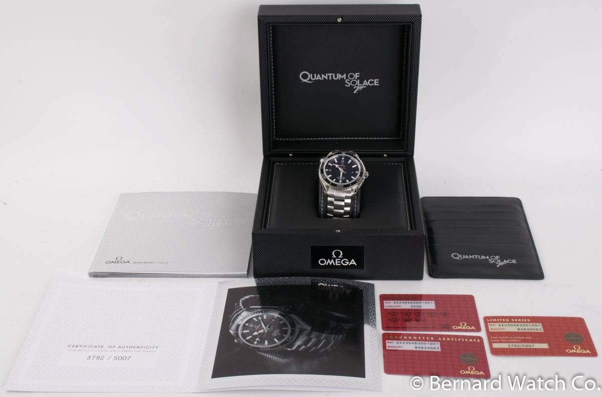 Box / Paper shot of Seamaster Planet Ocean XL 'Quantum of Solace' Limited Edition