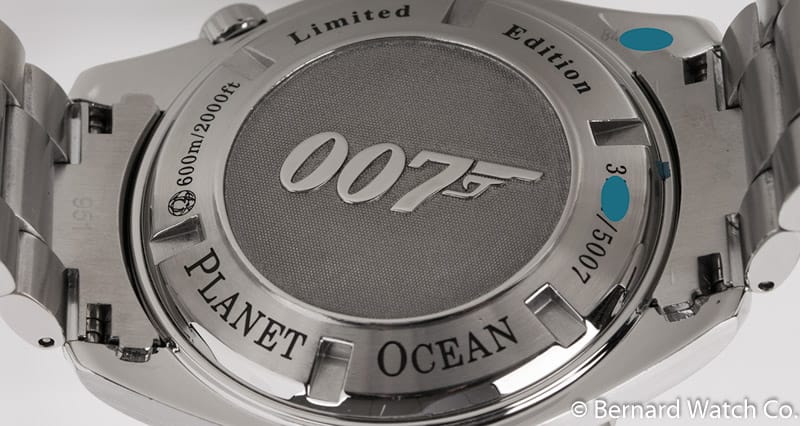 Caseback of Seamaster Planet Ocean XL 'Quantum of Solace' Limited Edition