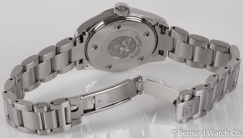 Open Clasp Shot of Ladies Seamaster Aqua Terra