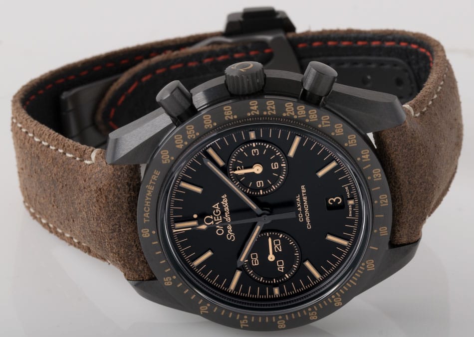 Front View of Speedmaster Dark Side of the Moon 'Vintage Black'