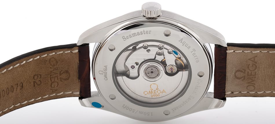 Caseback of Seamaster Aqua Terra