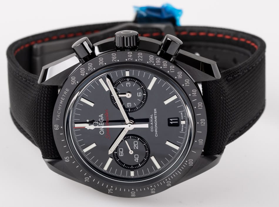 Front View of Speedmaster Moonwatch  Chronograph 'Dark Side of the Moon'