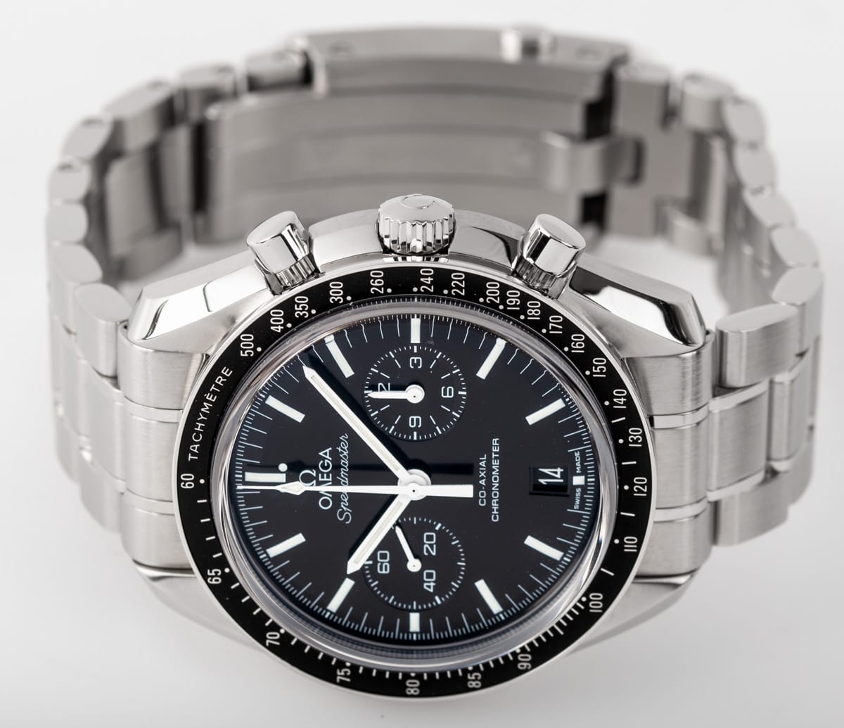 Front View of Speedmaster Moonwatch Co-Axial Chronograph