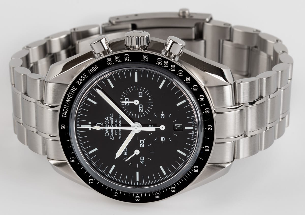 Front View of Speedmaster 'Enamel' Co-Axial Chronograph